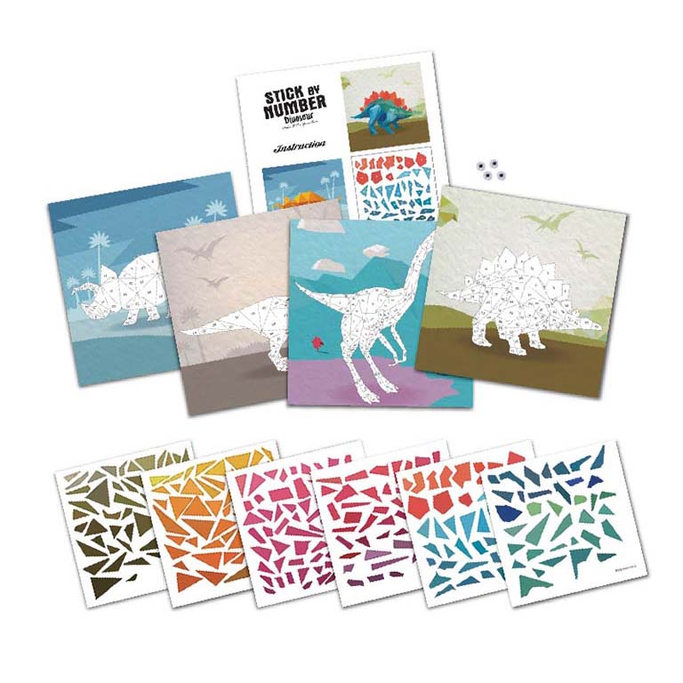 Belo Shops Stick By Number (4y+) - Dinosaur
