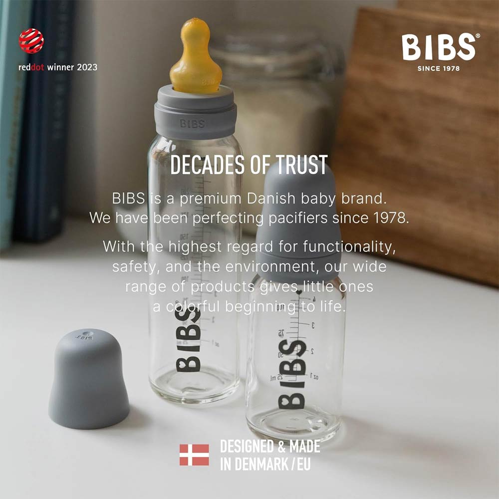 Bibs Baby Glass Bottle Slow Flow 110ml