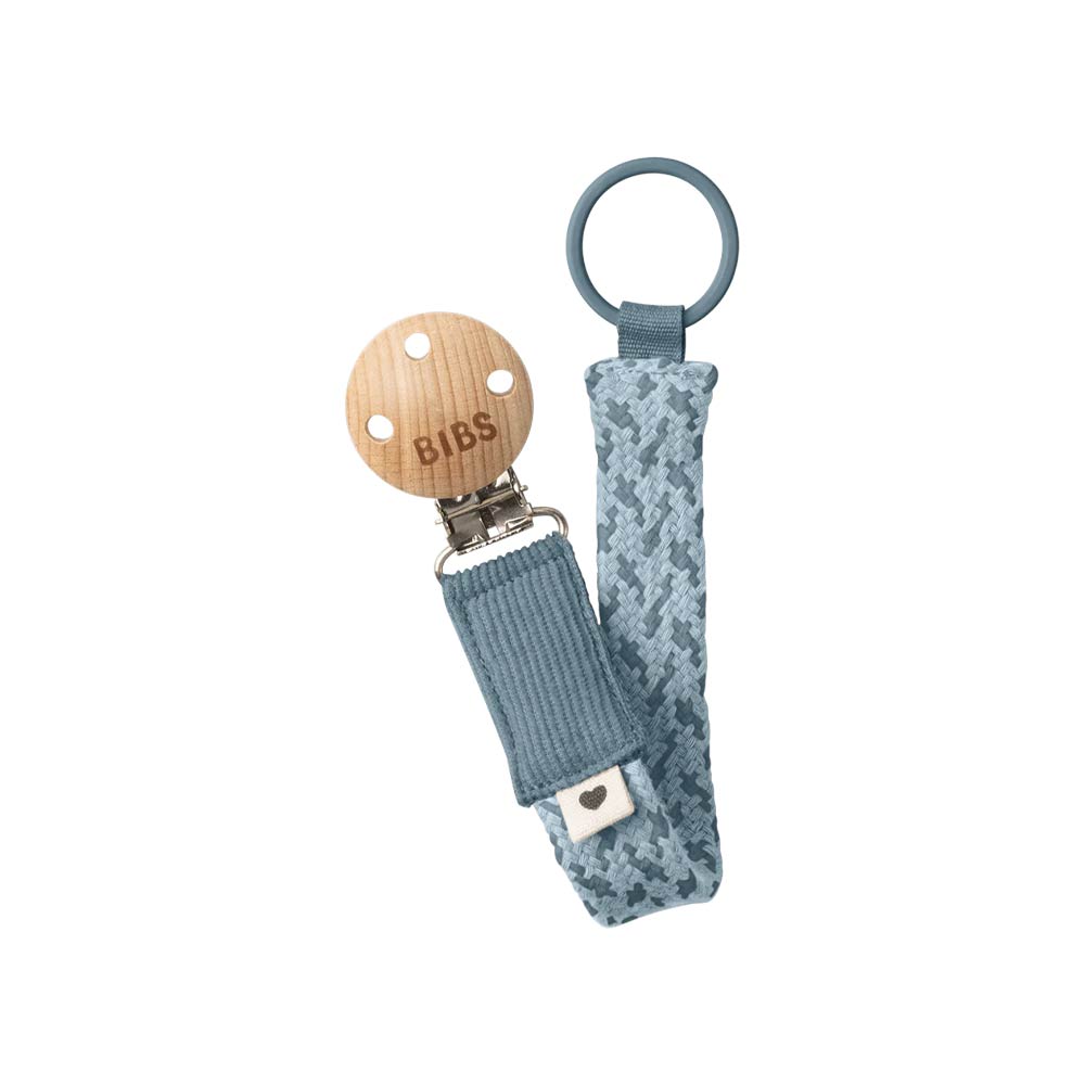 Bibs Pacifier Clip - Petrol/Baby Blue