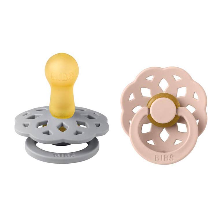 Bibs Boheme Pacifier Size 2 Cloud/Blush (6m+) - 2 pcs