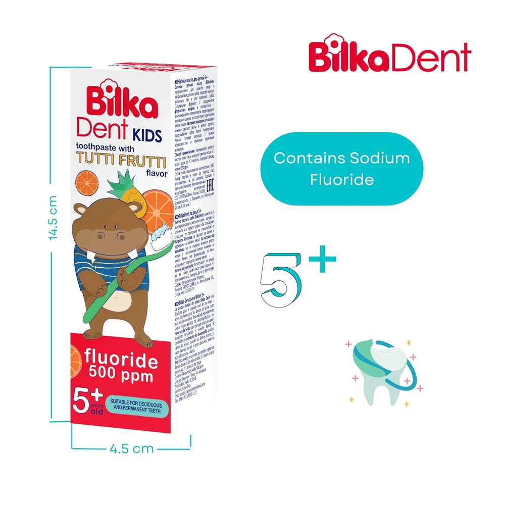 Bilka-Dent Kids Tutti Frutti Toothpaste 50ml (5+Yrs)