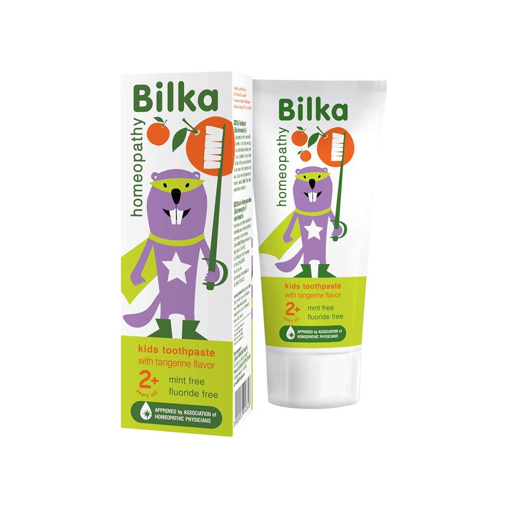 Bilka Homeopathy Kids Toothpaste With Tangerine Flavor 50ml (2+Yrs)
