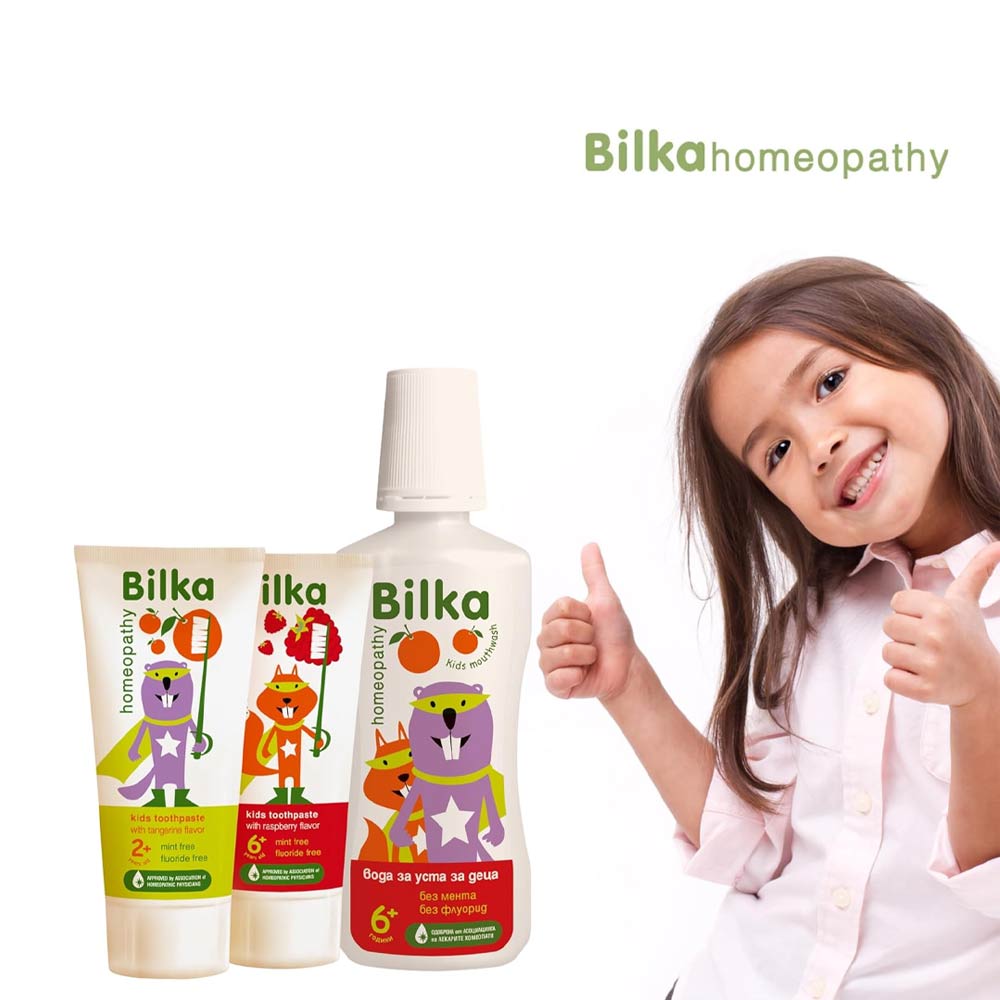 Bilka Homeopathy Kids Toothpaste with Raspberry Flavor 50ml (6+Yrs)