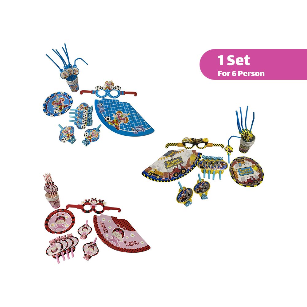Birthday Party Set (for 6 Persons)