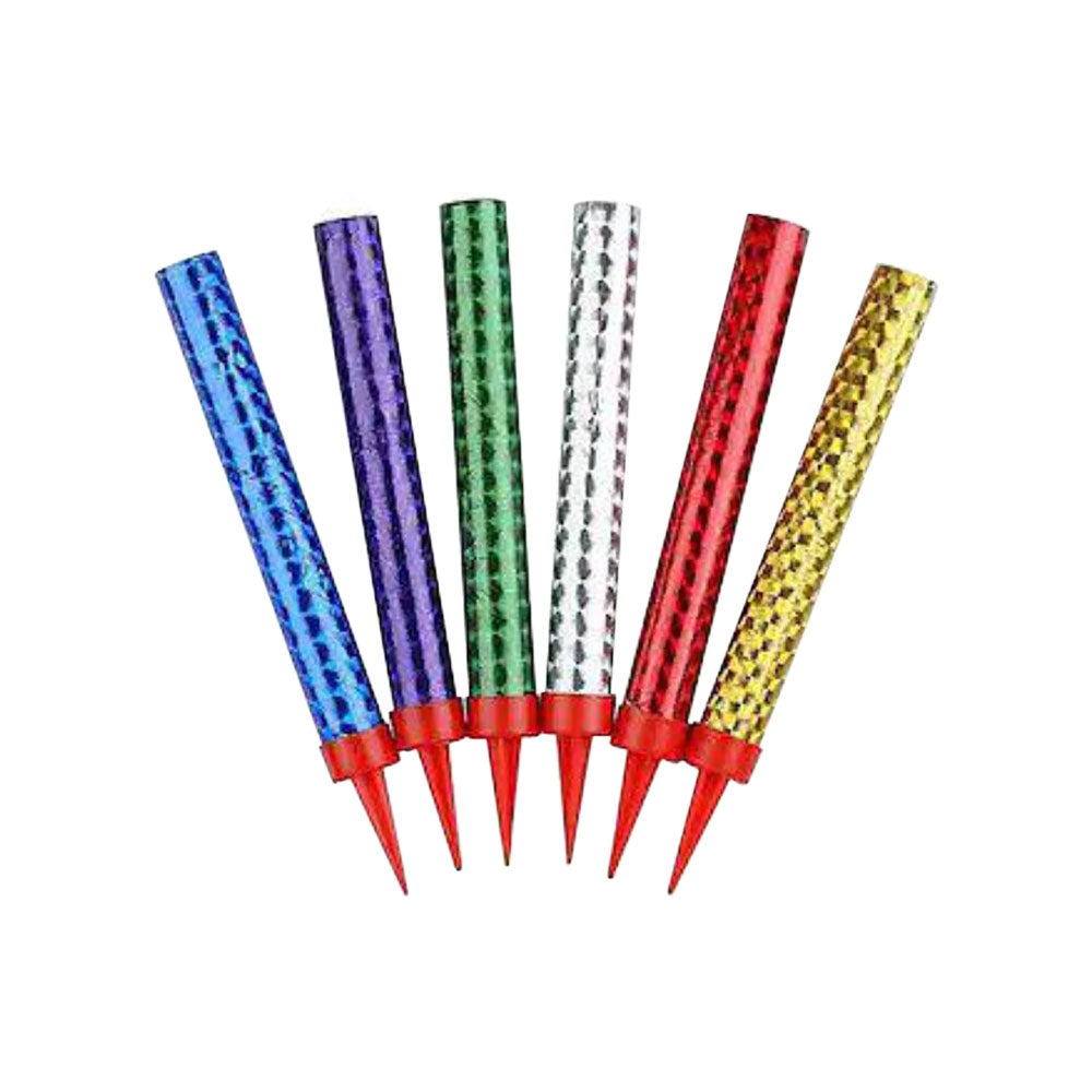 Birthday Sparkle Candles - 6 Pcs