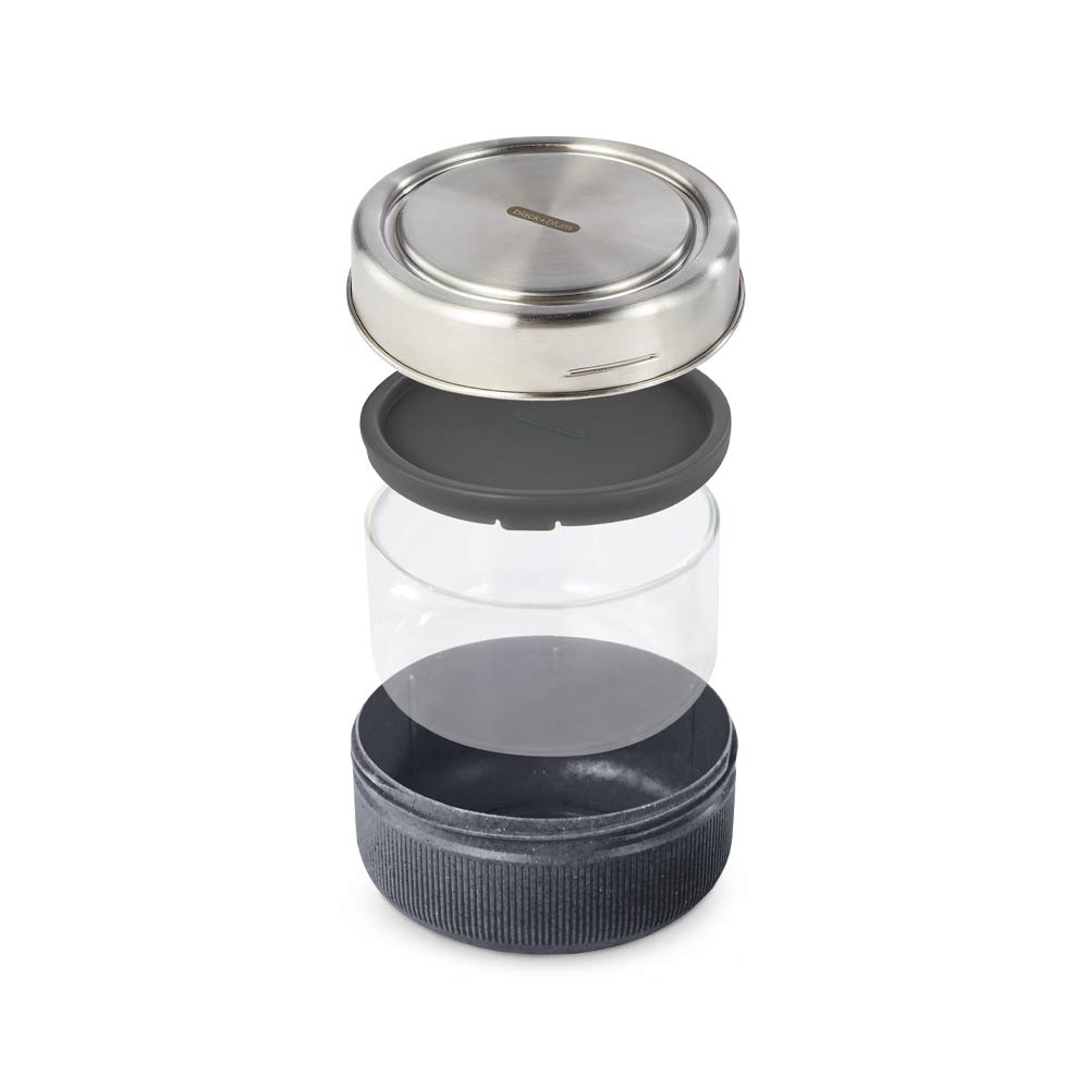 Black+Blum Glass Lunch Pot & Case (Large) - Slate