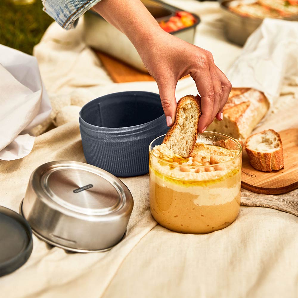 Black+Blum Glass Lunch Pot & Case (Large) - Slate