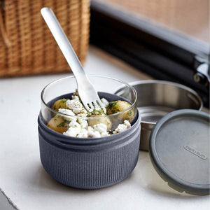 Black+Blum Glass Lunch Pot & Case (Large) - Slate
