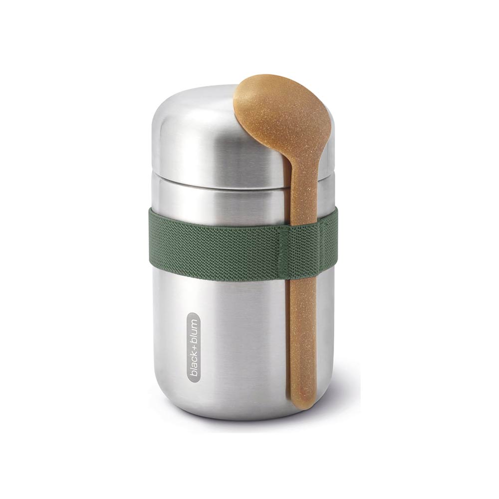 Black+Blum Stainless Steel Insulated Food Flask - Olive