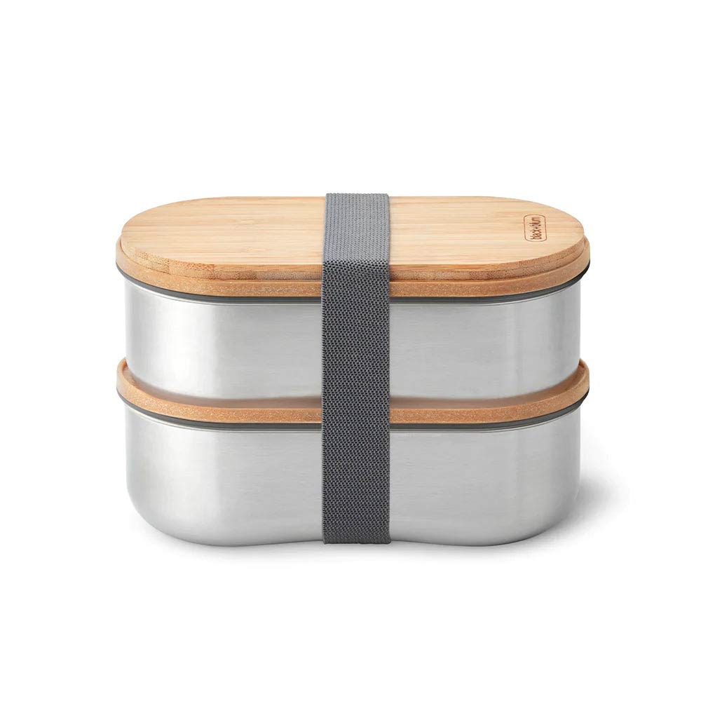 Black+Blum Stainless Steel Bento Box - Almond Gray