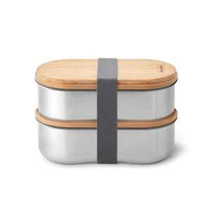 Black+Blum Stainless Steel Bento Box - Almond Gray
