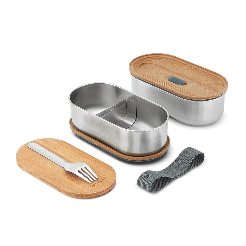 Black+Blum Stainless Steel Bento Box - Almond Gray