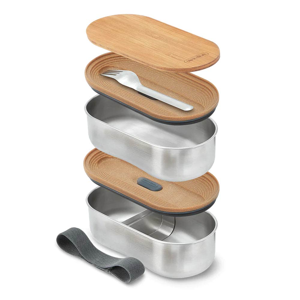 Black+Blum Stainless Steel Bento Box - Almond Gray