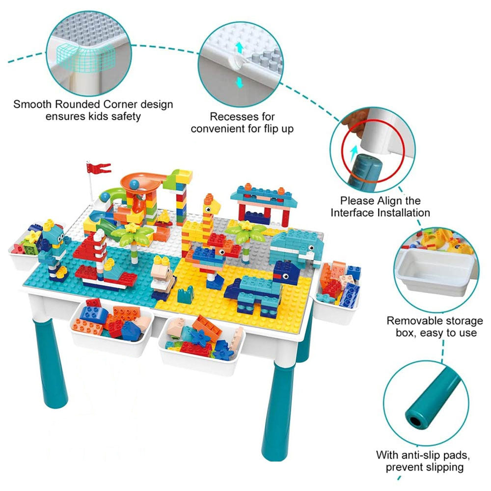 Blocks DIY Multifunctional Table (3Yrs+) - 262 Blocks