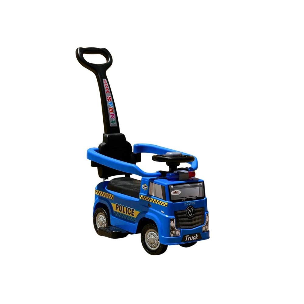 Blue Police Truck Ride On