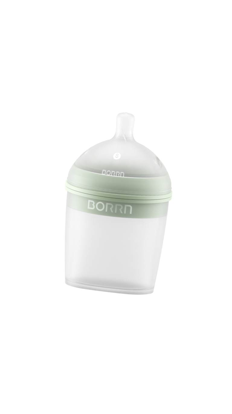 Borrn Silicone Baby Feeding Bottle 150ml - Green