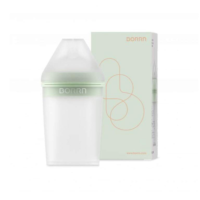Borrn Silicone Baby Feeding Bottle 240ml - Green