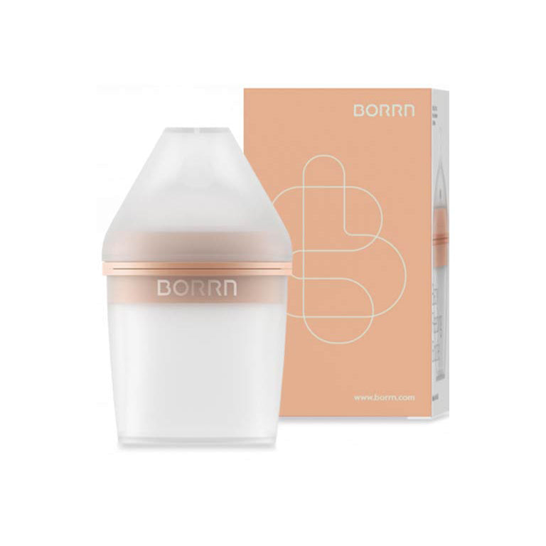 Borrn Silicone Baby Feeding Bottle 150ml - Orange