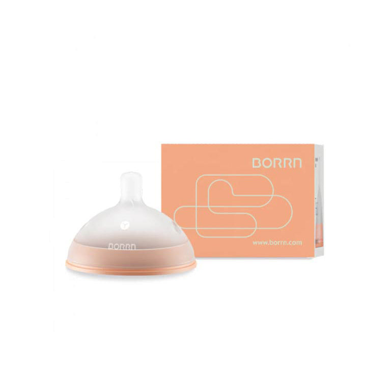 Borrn Silicone Teat Variable Flow (9m+) - Orange