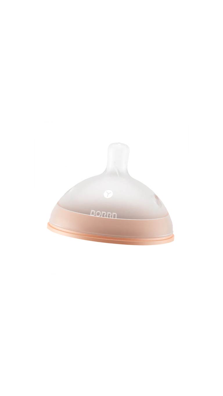 Borrn Silicone Teat Variable Flow (9m+) - Orange