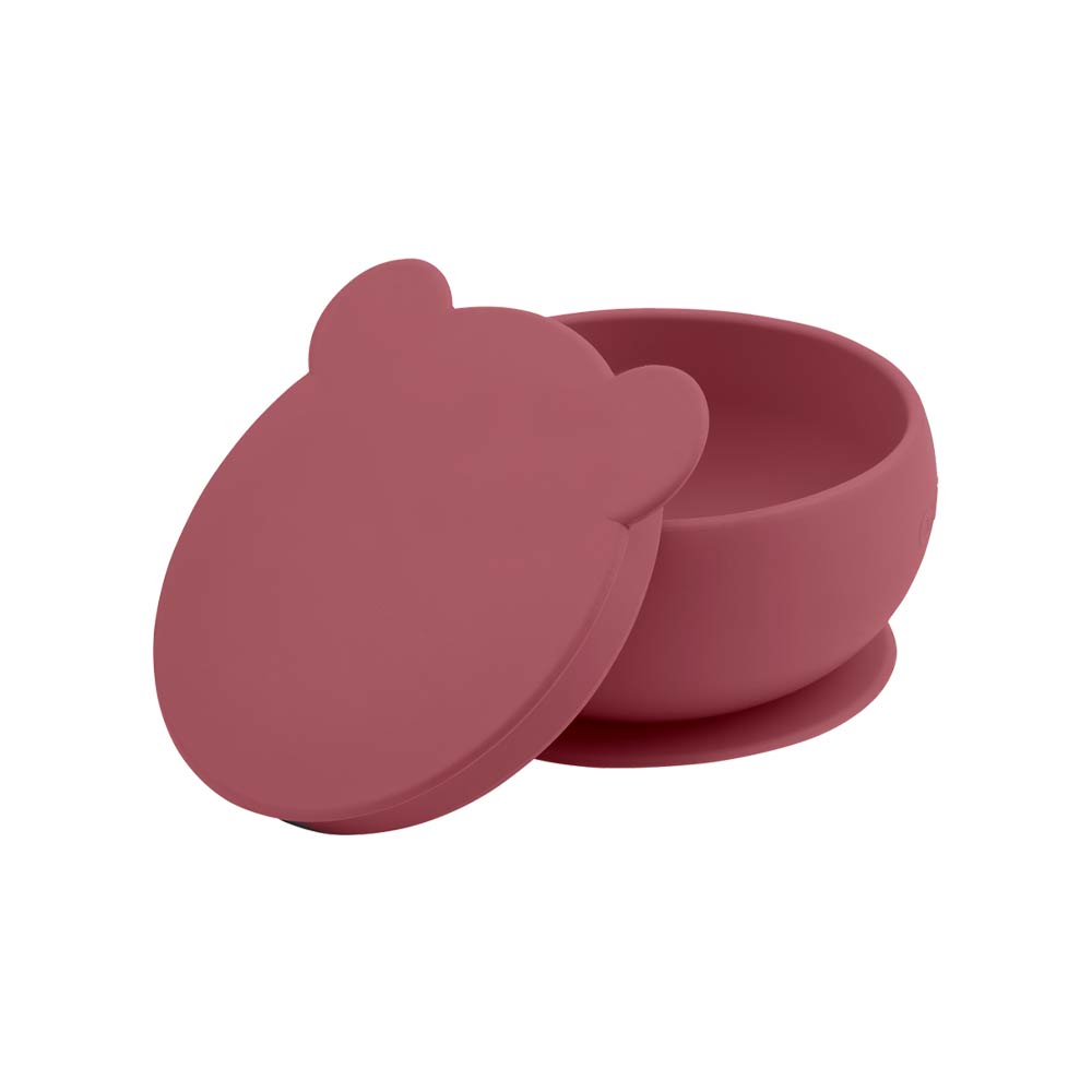 Minikoioi Bowly Stay-Put Suction Bowl with Lid - River Green