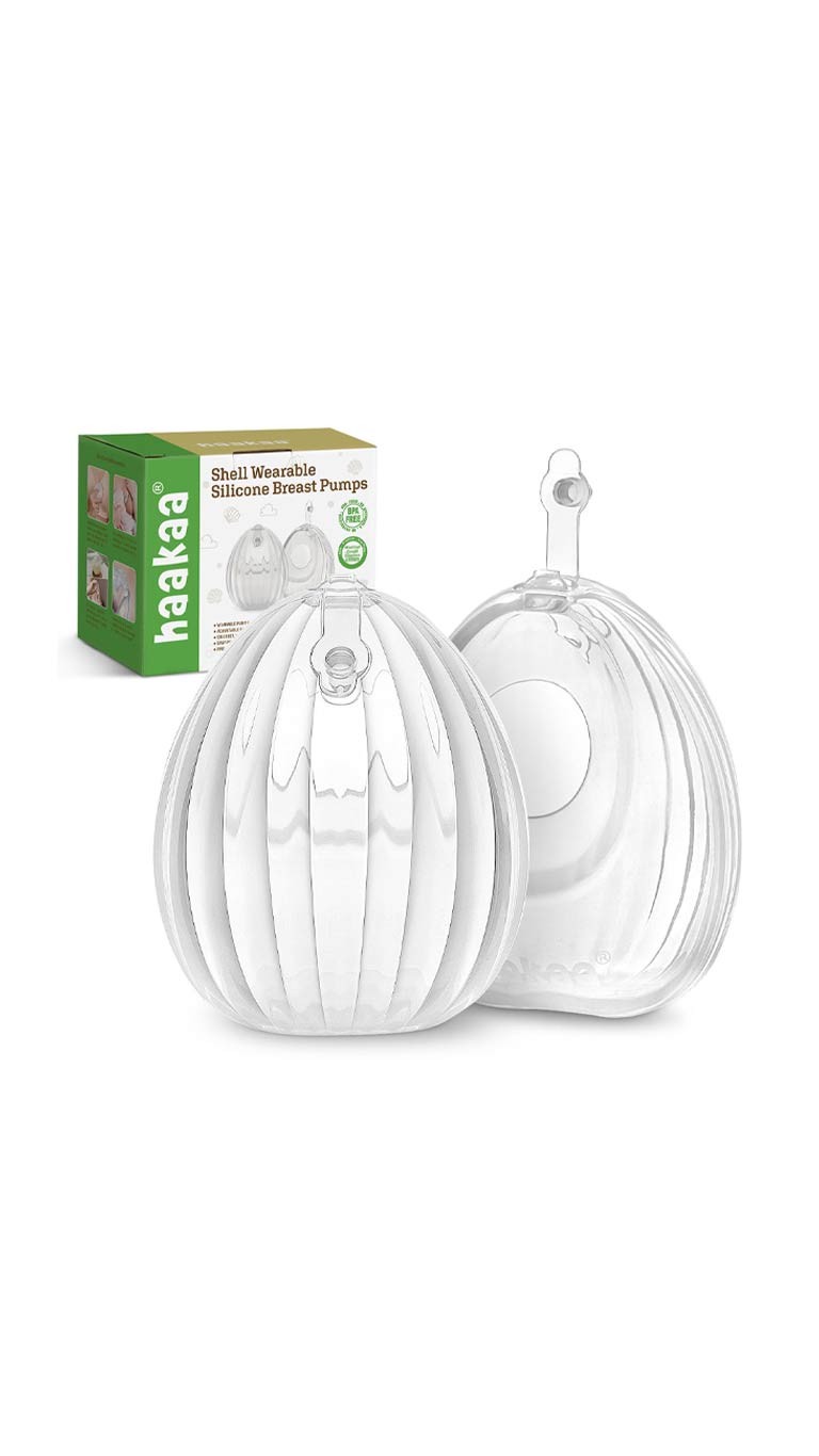 Haakaa Shell Wearable Manual Breast Pump (120ml) - 2 Pcs