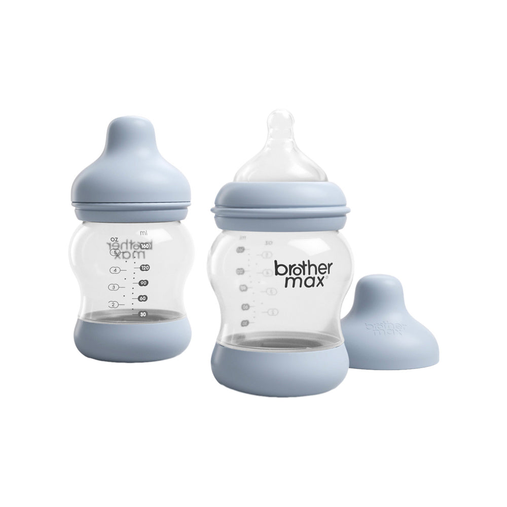 Brother-Max---Feeding-Bottle-160ml-+-S-Teat-Blue---Pack-of-2