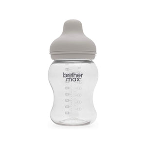 Brother-Max-Natural-Feel-Soft-Baby-Feeding-Bottle-grey