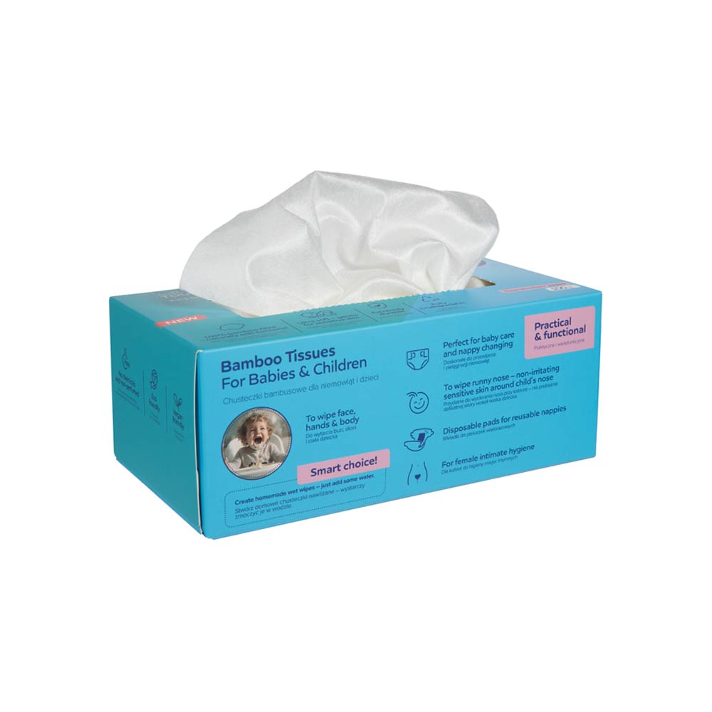 Canpol Babies 2-In1 Bamboo Tissues for Babies & Children - 100 Wipes
