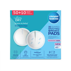 Canpol Babies 3D Shaped Breathable Breathable Breast Pads (White) - 30 Pads