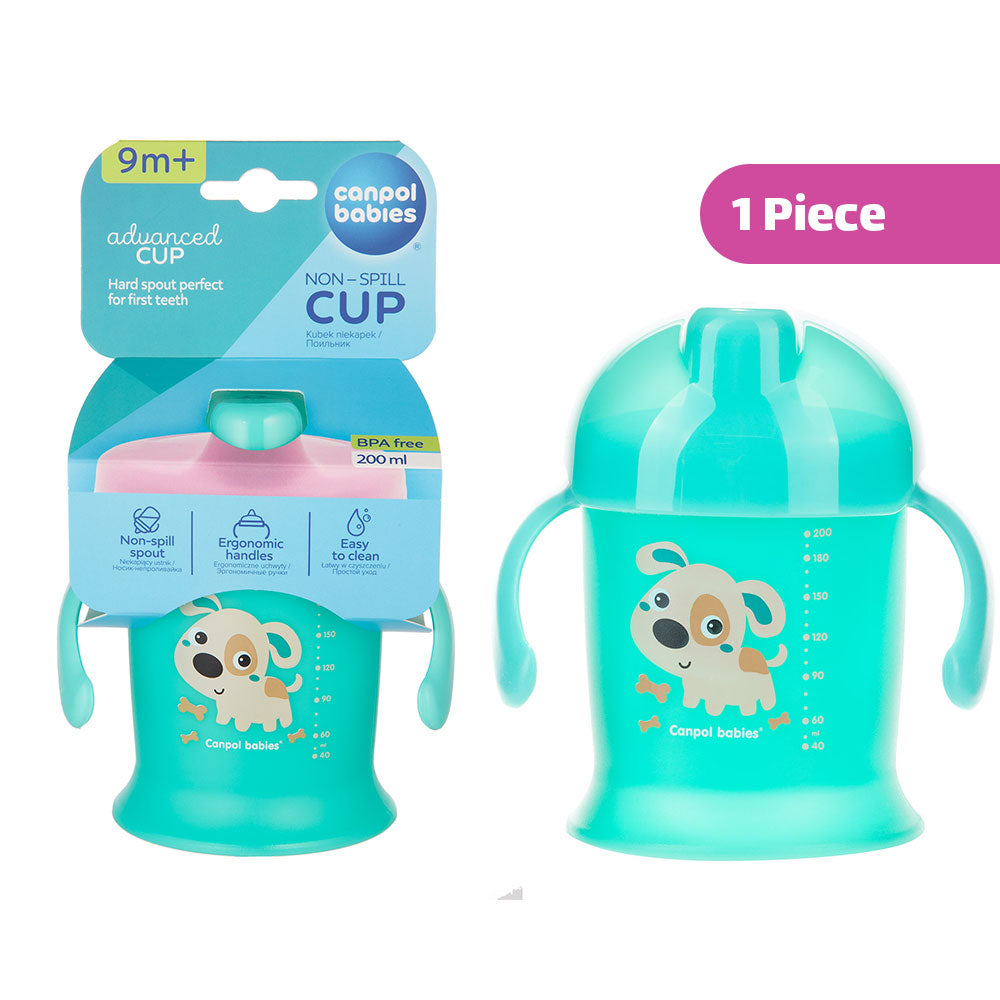 Canpol Babies Non-Spill Cup (9m+) 200ml - Green