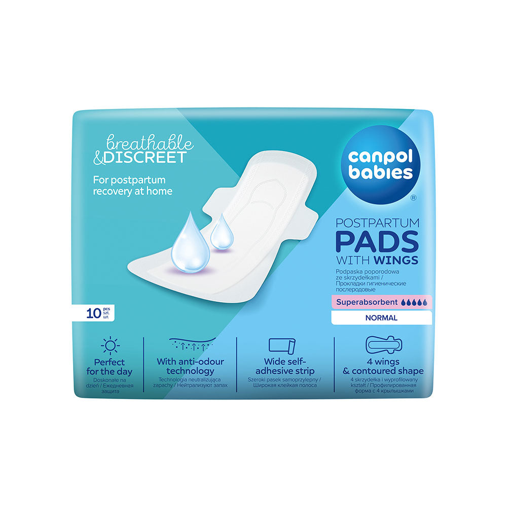 Canpol Babies Postpartum Pads with Wings (Normal) for Day - 10 Pads