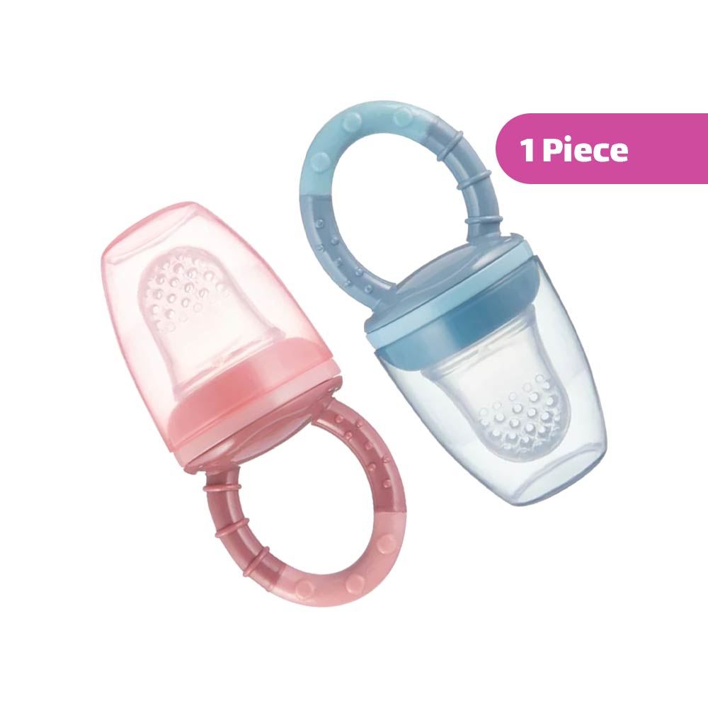 Canpol Babies Silicone Fresh Food Feeder (6m+) Blue/Pink