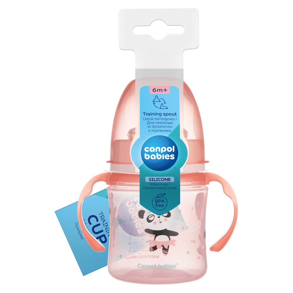 Canpol Babies Silicone Training Spout (6m+) 120ml - Pink