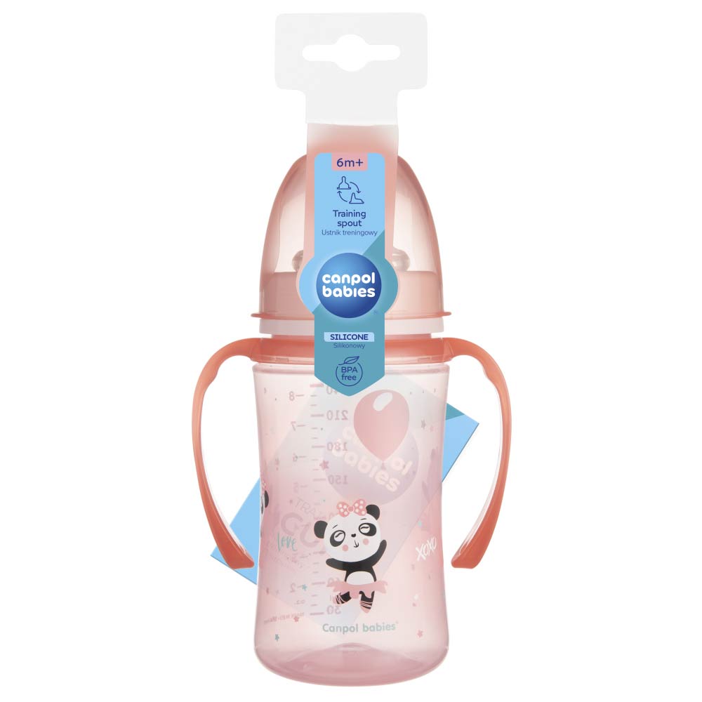 Canpol Babies Silicone Training Spout (6m+) 240ml - Pink