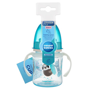 Canpol Babies Silicone Training Spout with Glow Handles (6m+) 120ml - Blue