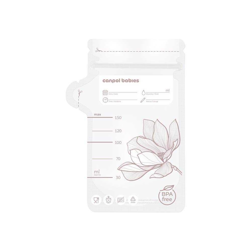 Canpol Babies Sterile Breast Milk Storage Bags 150ml - 25 Bags