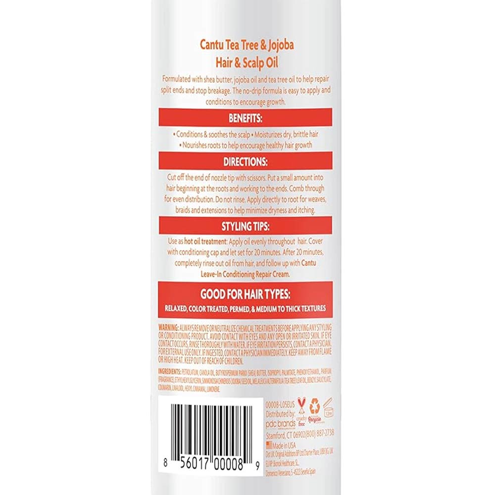 Cantu Tea Tree & Jojoba Hair & Scalp Oil - 180ml