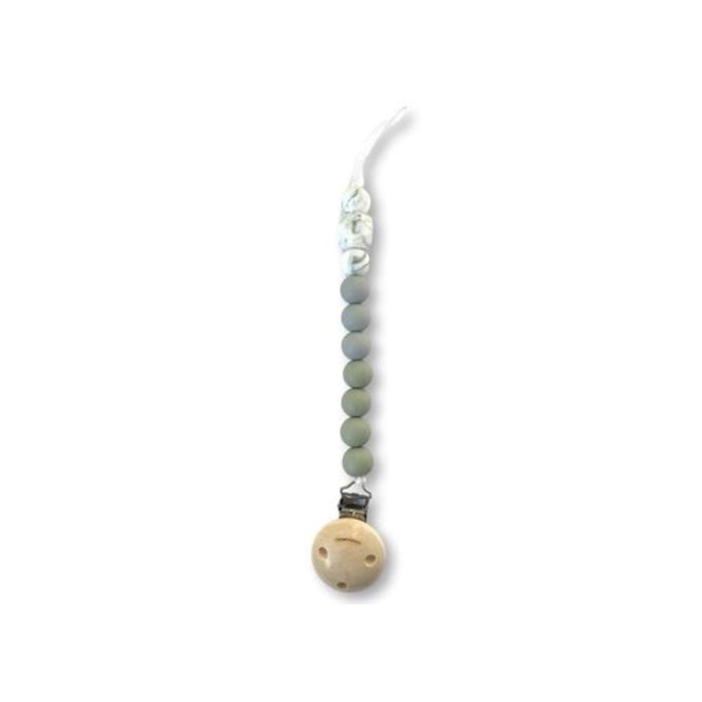 Chewies & More Chewie Clip Silicone Beads - Sage, Gray & Marble