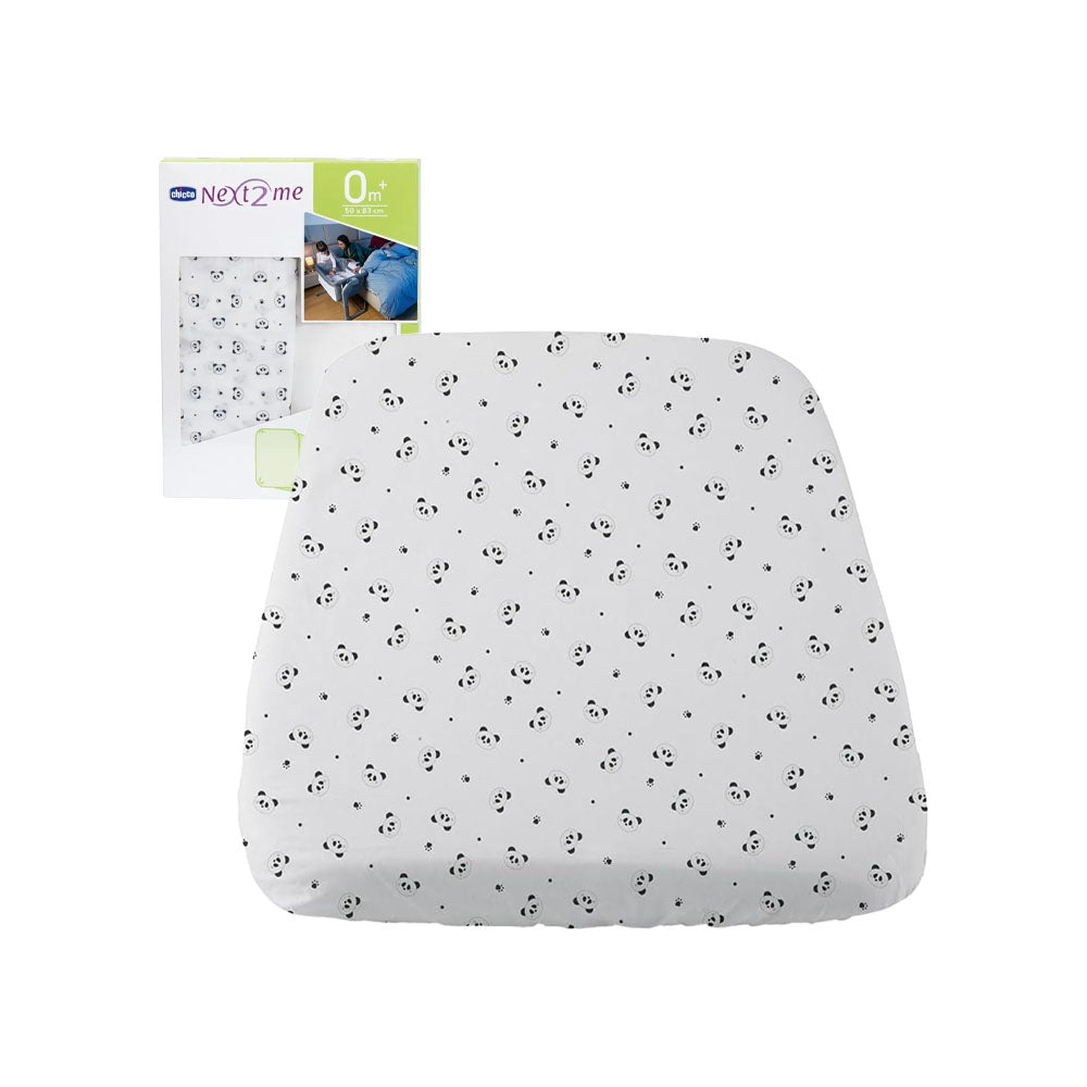 Chicco 2 Piece Next2Me Crib Sheet Set (0m+) Panda