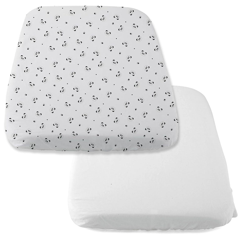 Chicco 2 Piece Next2Me Crib Sheet Set (0m+) Panda