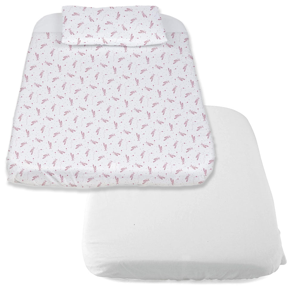 Chicco 2 Piece Next2Me Crib Sheet Set (0m+) Pink Ballet