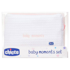 Chicco Baby Moments Set with Beauty Zip Bag - Pink