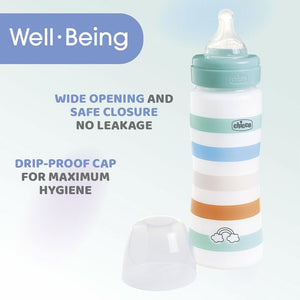 Chicco Colors Anti-Colic Fast Flow Plastic Bottle (4m+) 330ml