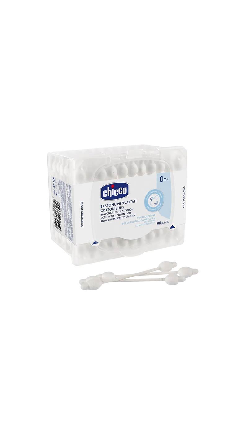 Chicco Cotton Buds (0m+) - 90pcs