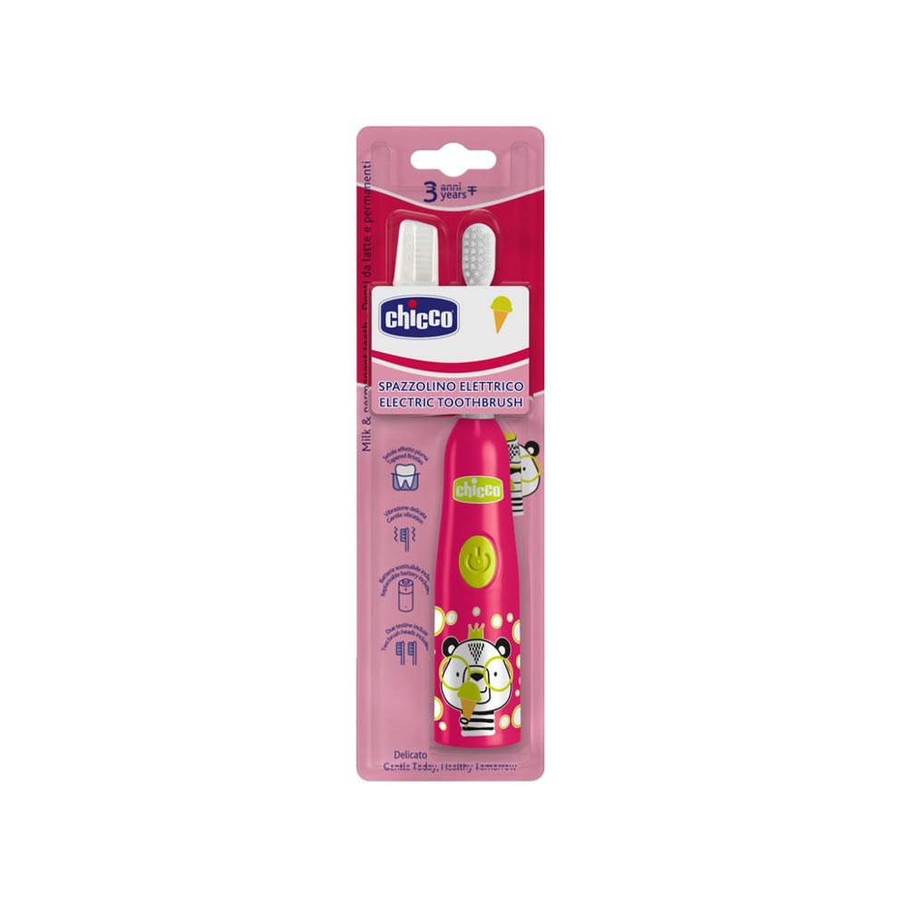 Chicco Electric Toothbrush Panda 3+ Years - Red