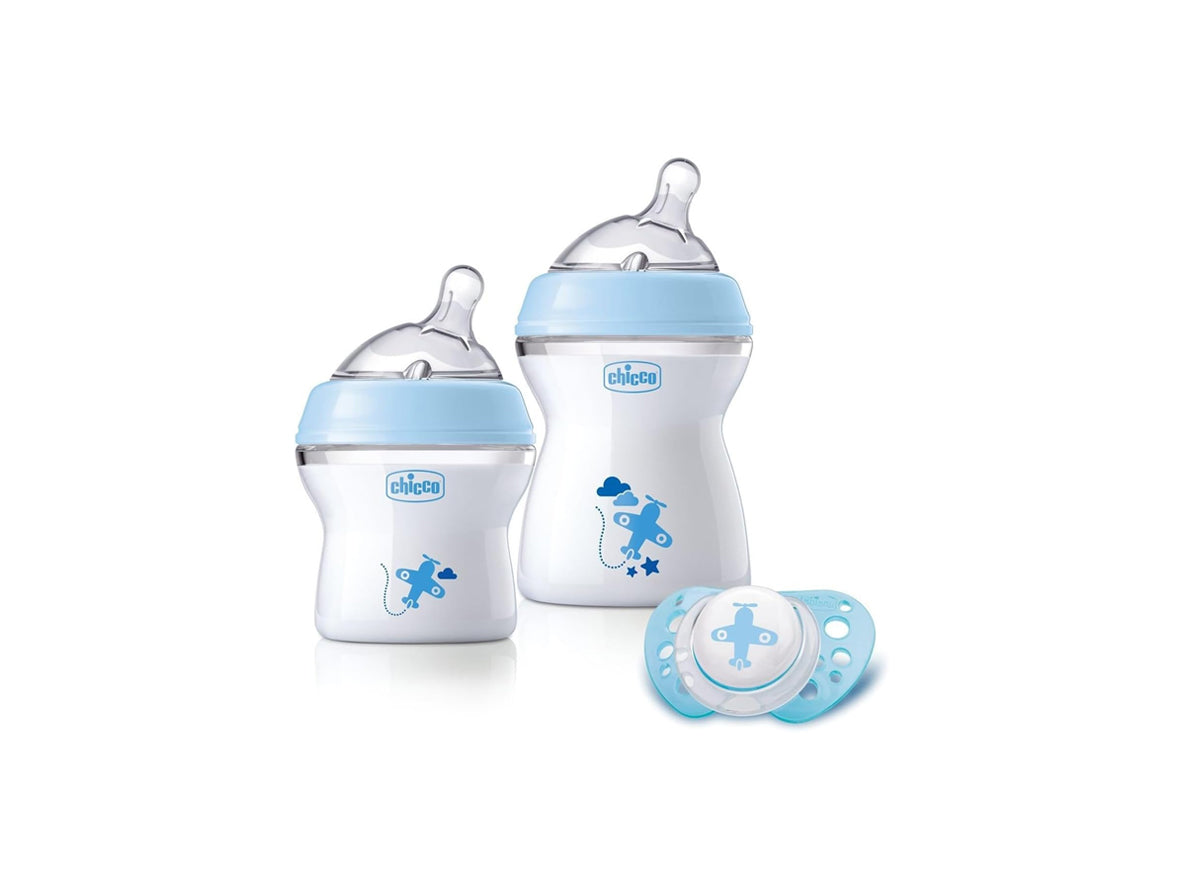 Chicco Natural Feeling Gift Set for Boys - Blue