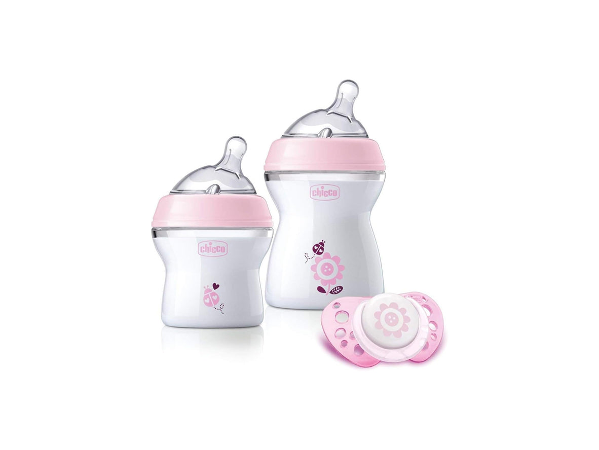 Chicco Natural Feeling Gift Set for Girls - Pink