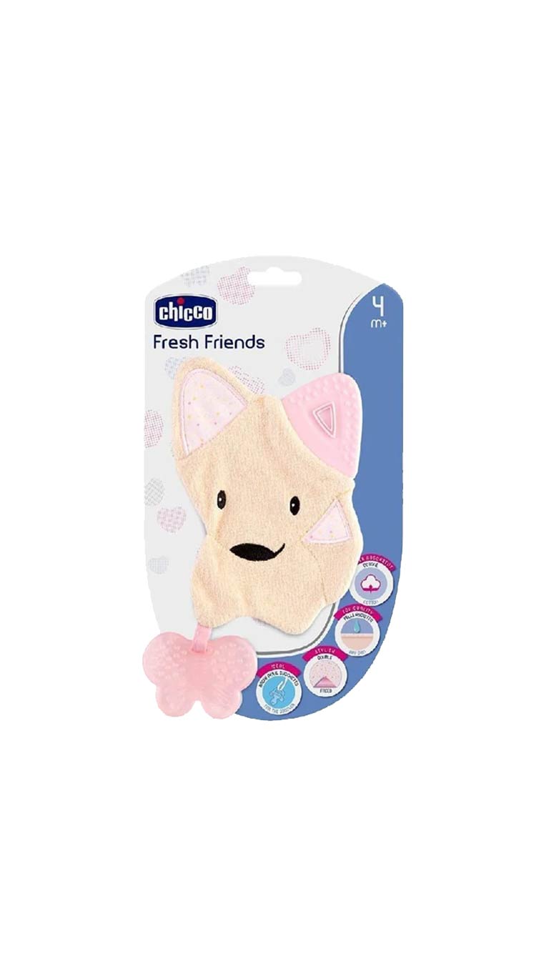 Chicco Fresh Friends Teether (4m+) - Pink