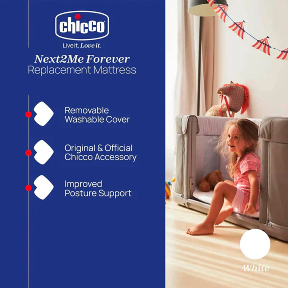 Chicco Mattress for Next2Me Forever (0m+) Max 22kg - White